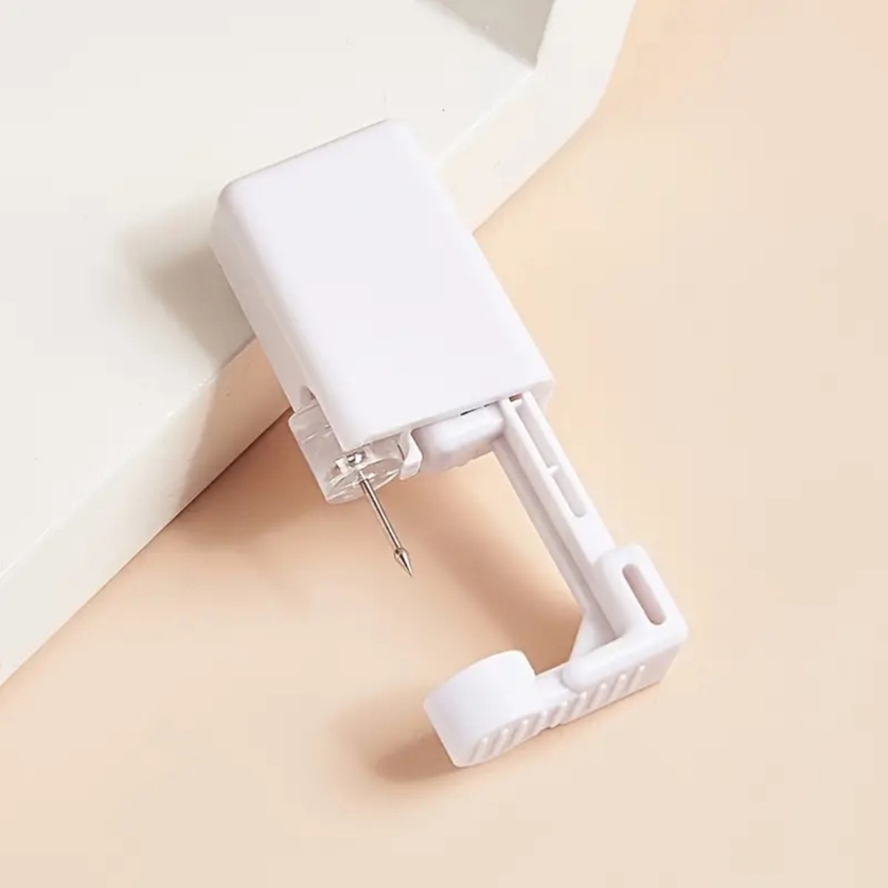 Sale STAINLESS STEEL CZ self nose ear piercing set. Quick painless - Picture 13 of 13